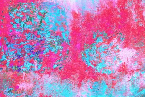 Tiled wall with knocked down square tiles, rough grunge background, cracks an 스톡 일러스트