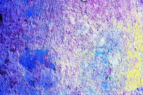 Tiled wall with knocked down square tiles, rough grunge background, cracks .. Stock Illustration