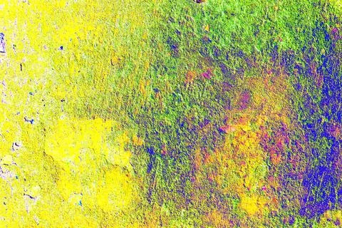 Tiled wall with knocked down square tiles, rough grunge background, cracks .. 스톡 일러스트