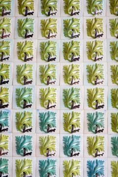 Tiled wall Stock Photos