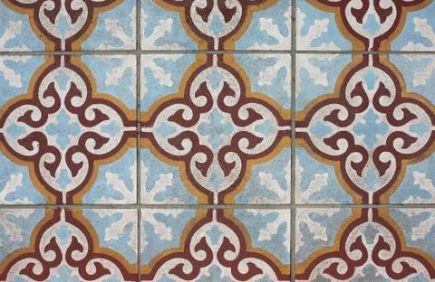 Tiled wall Stock Photos