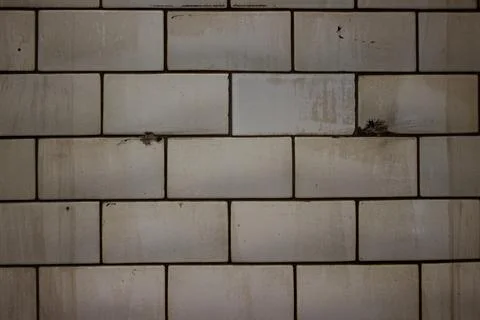 Tiled wall texture dirty underground Stock Photos