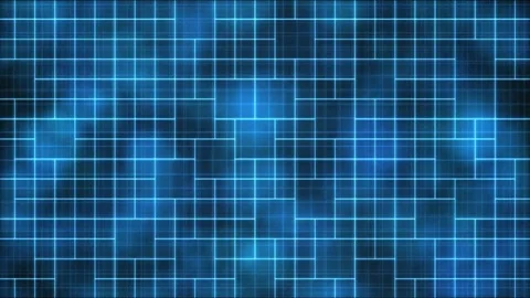 Tiled Wireframe Background Animation - Loop Blue Stock Footage 74357872