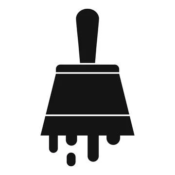 Tiler putty knife icon, simple style Stock Illustration