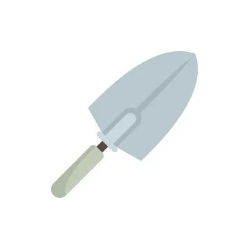 Tiler trowel icon flat isolated vector Stock Illustration