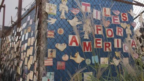 Tiles for America Stock Footage 8988595