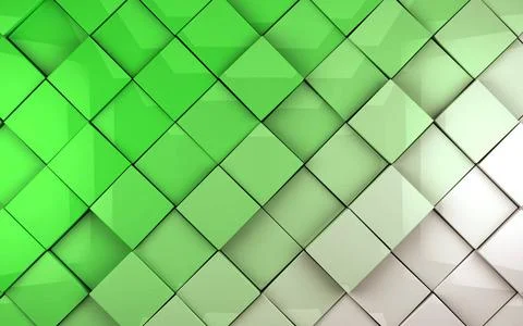 Tiles cubes background Abstract image of cubes background in green toned C... 写真素材