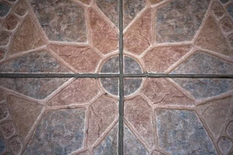 Tiles on floor Foto stock