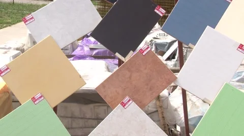Tiles for house Stock-Footage 45670260