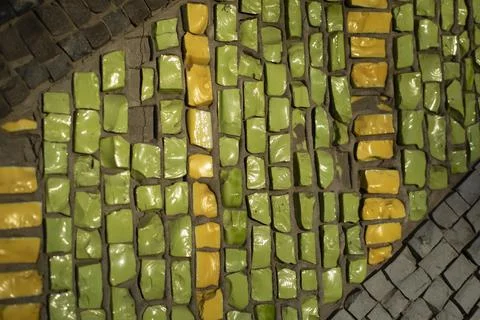 Tiles made of stone. pattern of shards of glass. Foto stock