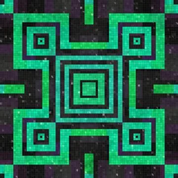 Tiles mosaic generated seamless texture Illustrazione stock