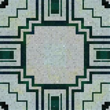 Tiles mosaic generated seamless texture Illustrazione stock