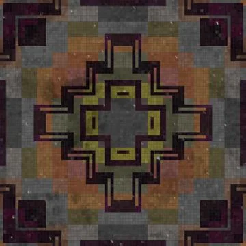 Tiles mosaic generated seamless texture Illustrazione stock
