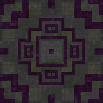 Tiles mosaic generated seamless texture Stock Illustration