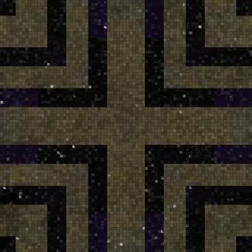Tiles mosaic generated seamless texture Stock Illustration