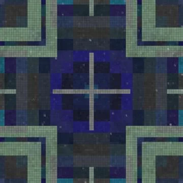 Tiles mosaic generated seamless texture Illustrazione stock