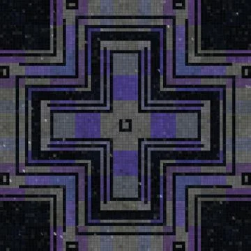 Tiles mosaic generated seamless texture Illustrazione stock
