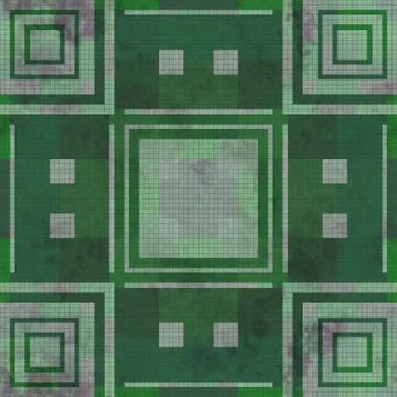 Tiles mosaic generated seamless texture Stock Illustration