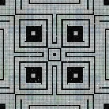 Tiles mosaic generated seamless texture Illustrazione stock