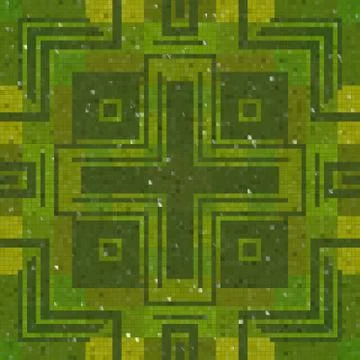 Tiles mosaic generated seamless texture Illustrazione stock