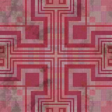 Tiles mosaic generated seamless texture Stock Illustration