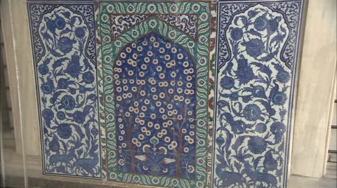 Tiles of ottoman palace Stock Footage 42969457