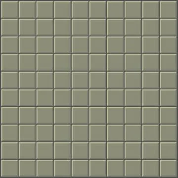 Tiles pattern stylized wall in olive green gray Stock Illustration