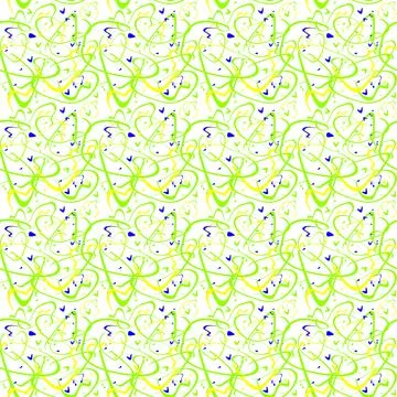 Tiles, Patterns and Backgrounds, Colorful Art Stock Illustration