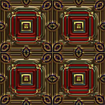 Tiles seamless generated texture Stock Illustration