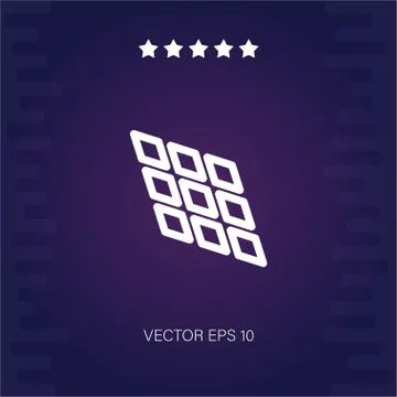 Tiles vector icon Stock Illustration