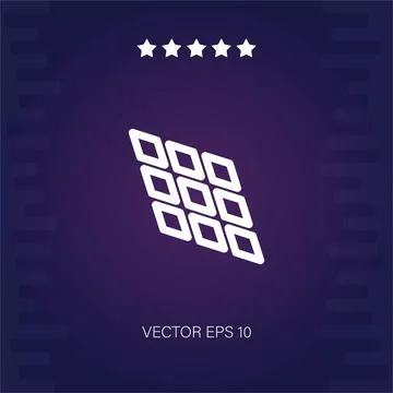 Tiles vector icon Stock Illustration