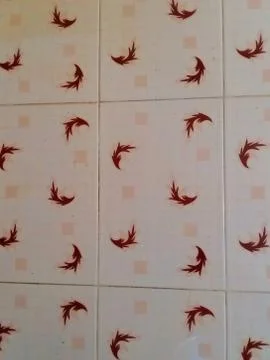Tiles on  the wall Stock Photos