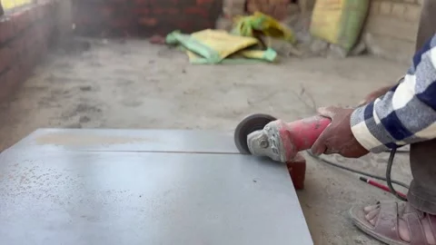 Tiles work Stock Footage 320219971