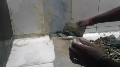 Tiles work Stock Footage 322930008