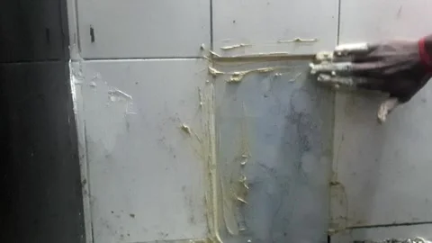 Tiles work Stock Footage 322930041