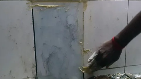 Tiles work Stock Footage 322930083