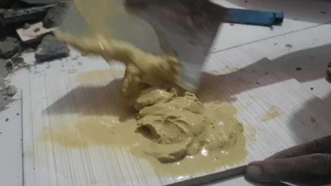 Tiles work Stock Footage 322930094