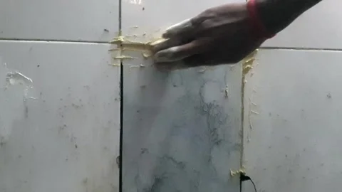 Tiles work Stock Footage 322930098