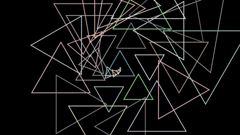 Tiling Infinity with Triangles Stock Footage 308386357