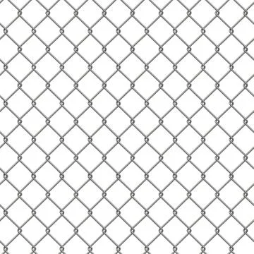 Tiling texture of barbed wire fence. Stock Illustration