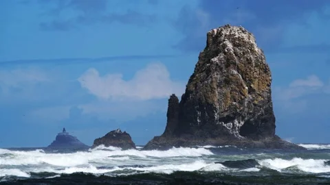 Tillamook Rock Light Stock Footage 234004330