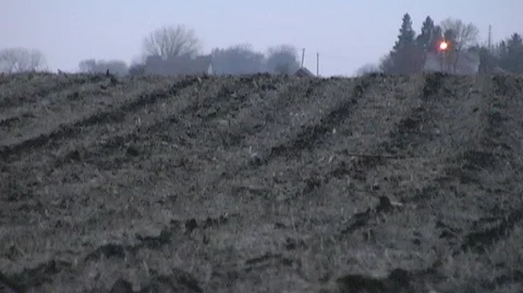 Tilled Field Stock Footage 93663884