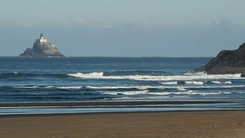 Tillimook lighthouse Oregon Stock Footage 87763610