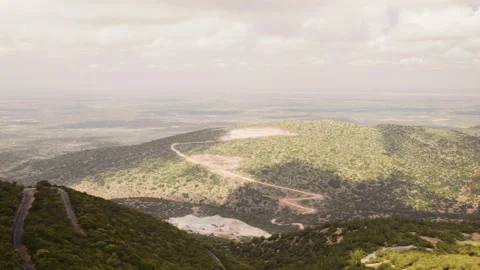Tilouguite region view from hill Stock Footage 240404028