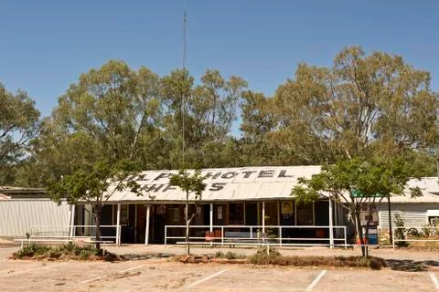 Tilpa Pub Hotel Stock Photos