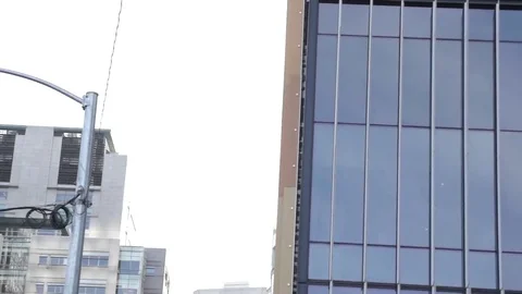 Tilt to the AmazonGo Beta Storefront Stock Footage 70563884