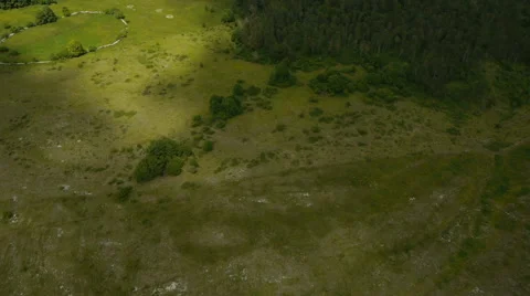 Tilt-up bird's eye view clouds silhouette Stock-Footage 44970596