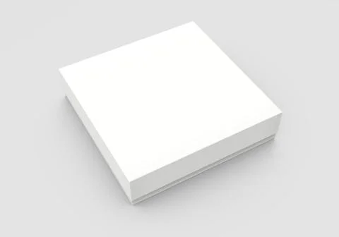 Tilt blank paper box Stock Illustration