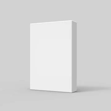 Tilt blank paper box 스톡 일러스트