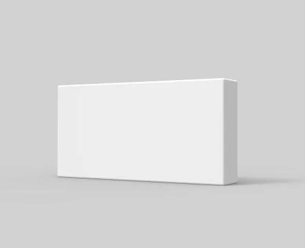 Tilt blank paper box Stockillustratie